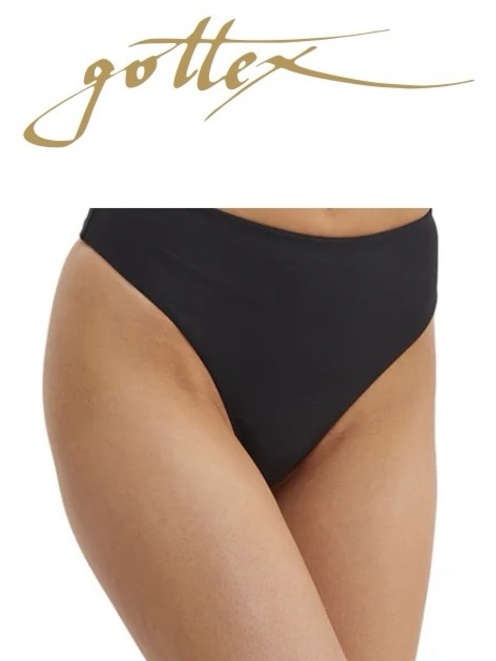 Gottex Golden Hour Tyra High Leg High Waist Swim Bottoms. NWT Pool Beach Ocean